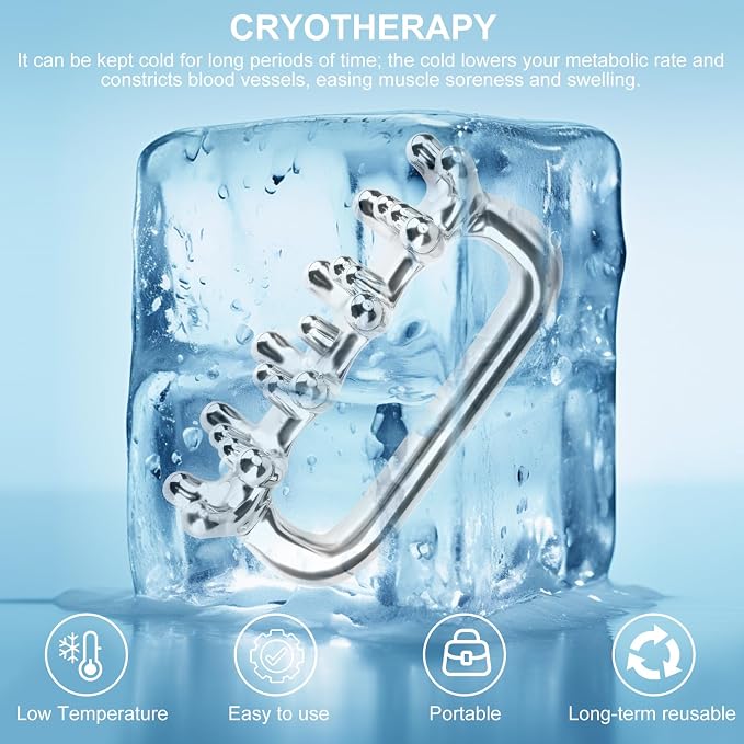 Fascia Massage Tool Stainless Ice Therapy Trigger Point Tools Cellulite Blaster - Image 5