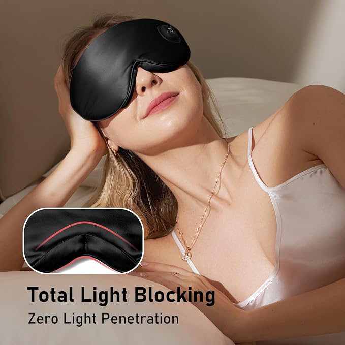 LitBear Heated Eye Mask, Silk Cordless Warm Eye Compress - Image 7