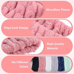 6PCS Spa Headband for Women – Soft Terry Cloth Hairband for Facial Makeup - Image 4
