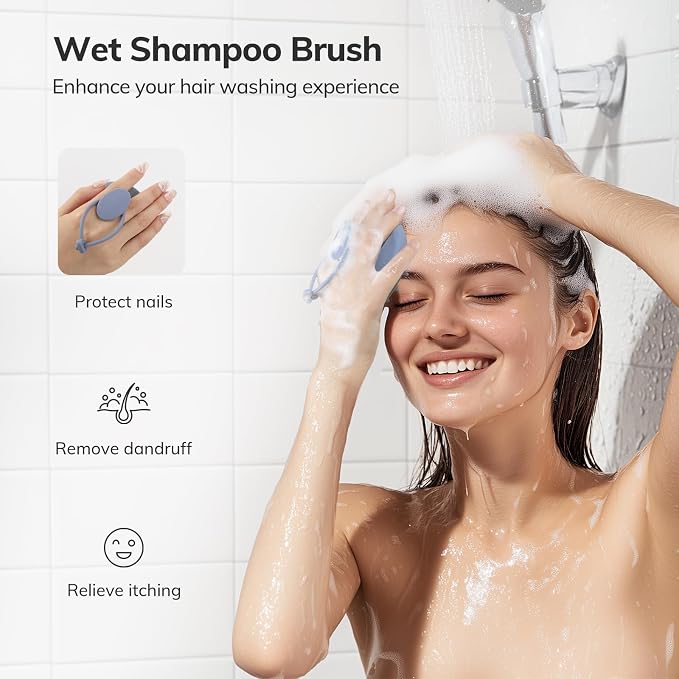 Sndyi Silicone Scalp Massager Shampoo Brush, Hair Scrubber - Image 5