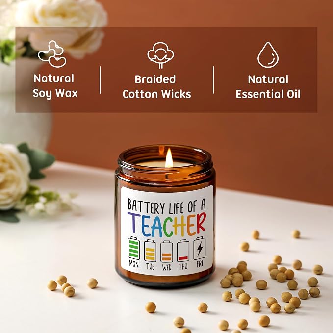 Teacher Candle Gifts for Women Men - Image 3