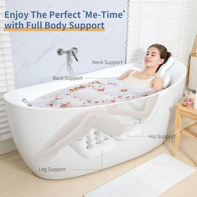 Luxury Bath Cushion, Full Body Bathtub Pillow - Image 3