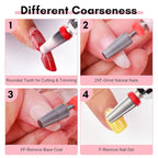 Makartt 5 in 1 Nail Drill Bits, 3/32" Shank Tungsten Carbide Tapered Drill Bits - Image 3