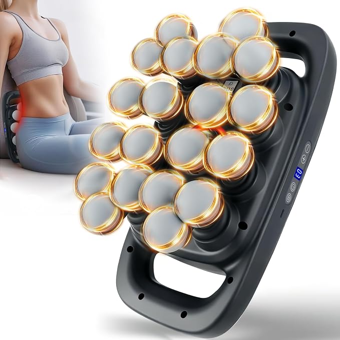 20 Head Massage Gun, More Powerful than 16 Head Massager, Deep Tissue Massager by GrnPeak