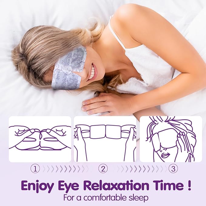 60 Pcs Disposable Steam Eye Mask Bulk - Image 4