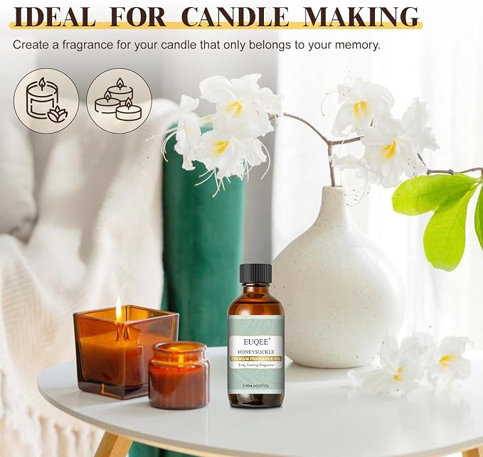 EUQEE Honeysuckle Fragrance Oil 60 ml Premium Fragrance Essential Oil - Image 4