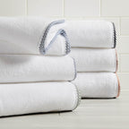 Great Bay Home Clay/White Washcloth Set - Image 3
