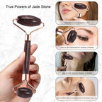 Jade Roller for Face, Facial Roller Massager Skin Care Tool, Gua Sha Facial - Image 4