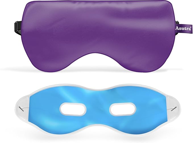 ASUTRA Silk Eye Pillow for Sleep, Weighted Eye Mask, Meditation & Light by ASUTRAASUWD