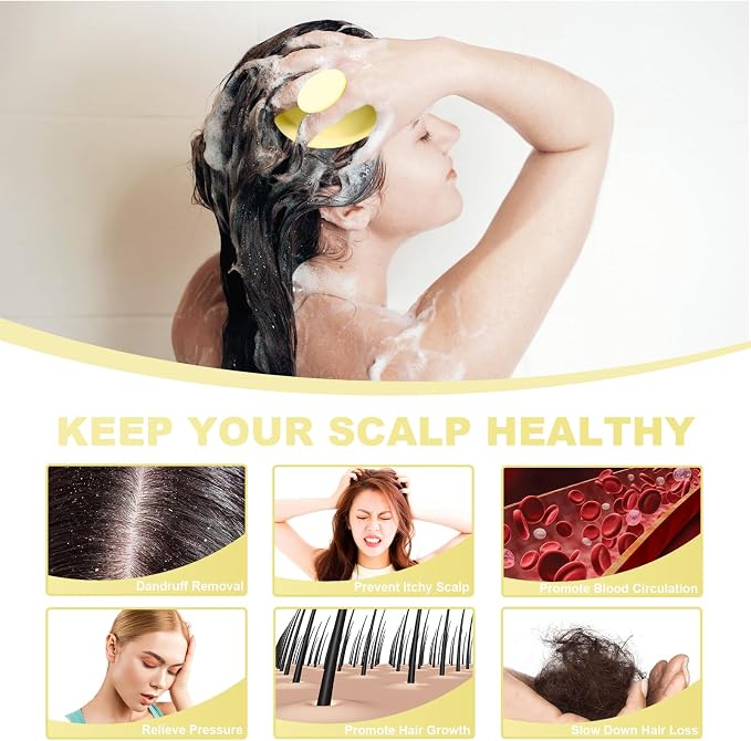 Meartchy Silicone Scalp Massager, Scalp Scrubber - Image 4