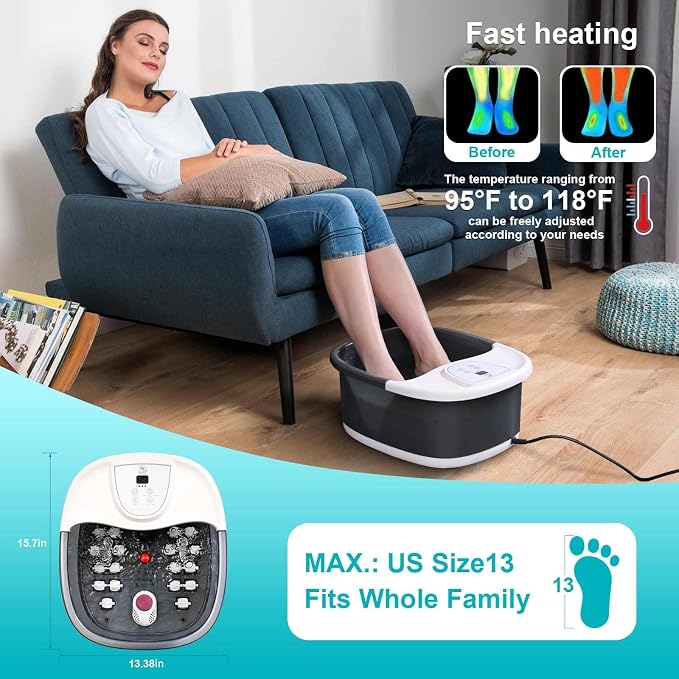 ECARBME Foot Spa Bath Massager - Image 2