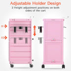 TASALON Pink Lockable Salon Cart - Image 3