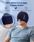 ONLYCARE Migraine Relief Cap, Upgraded Odorless Headache Relief Cap Mask - Image 4