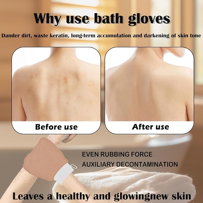 Ultra Thin Version Exfoliating Glove-Remove Unnecessary Dead Skin and - Image 2
