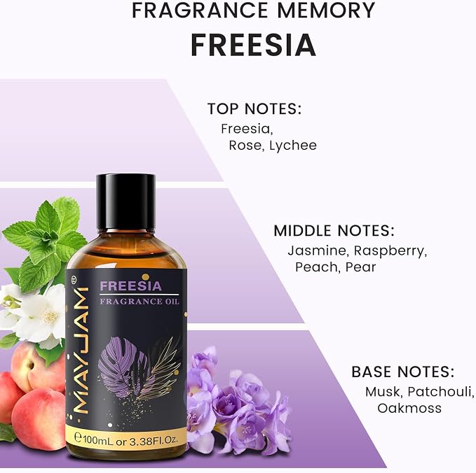 MAYJAM 100ML/3.38FL.OZ Freesia Fragrance Oils - Image 4