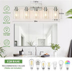 MOKATNG 5-Light Bathroom Light Fixtures, Vanity Light - Image 6