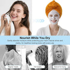 Microfiber Hair Drying Towel Wrap - Image 6