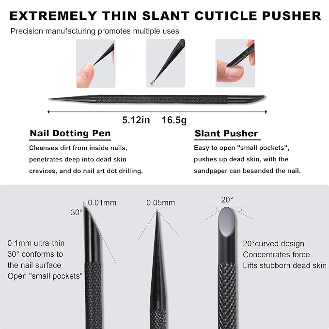 Cuticle Pusher Cuticle Nipper Set, Russian Pre-Treatment Nail Pushers, Cuticle - Image 4