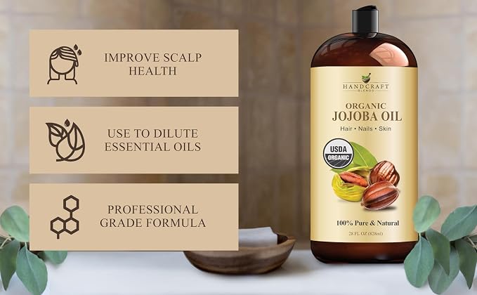 Handcraft Blends USDA Organic Jojoba Oil | Cold-Pressed | 28 Fl Oz | 100% Pure - Image 4