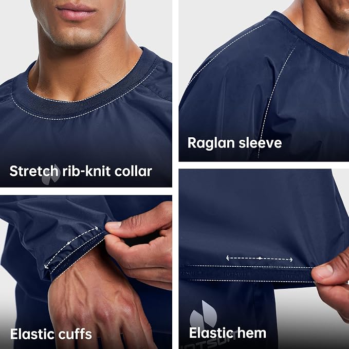 HOTSUIT Men Sauna Suit Sweat Suits Durable Gym Exercise Workout Jacket - Image 5