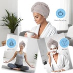 Microfiber Hair Drying Towel Wrap - Image 4