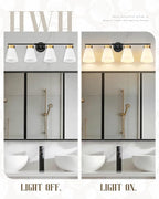 4-Light Bathroom Light Fixture, HWH 32 Inch Vanity Lights Over Mirror, Modern - Image 6