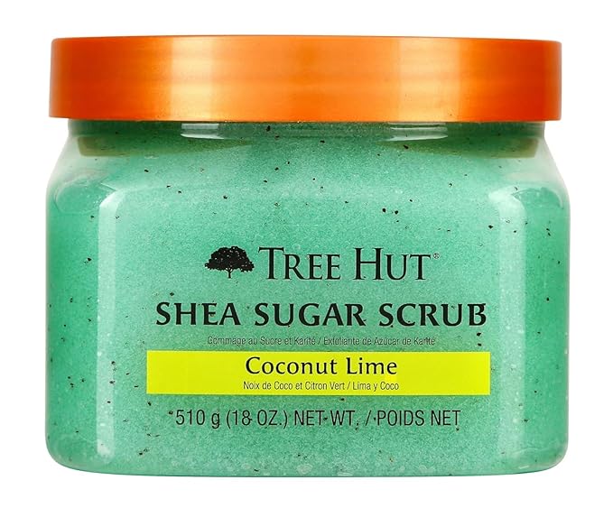Tree Hut Exfoliating Shea Sugar Body Scrub Coconut Lime 18 oz by TreeHut