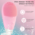 Facial Cleansing Brush, Rechargeable Silicone Face Scrubber - Image 6