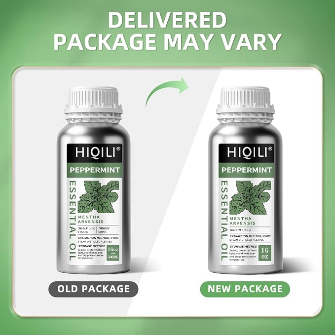 HIQILI Peppermint Essential Oil 16 oz 100% Pure Natural Aromatic Oil - Image 9