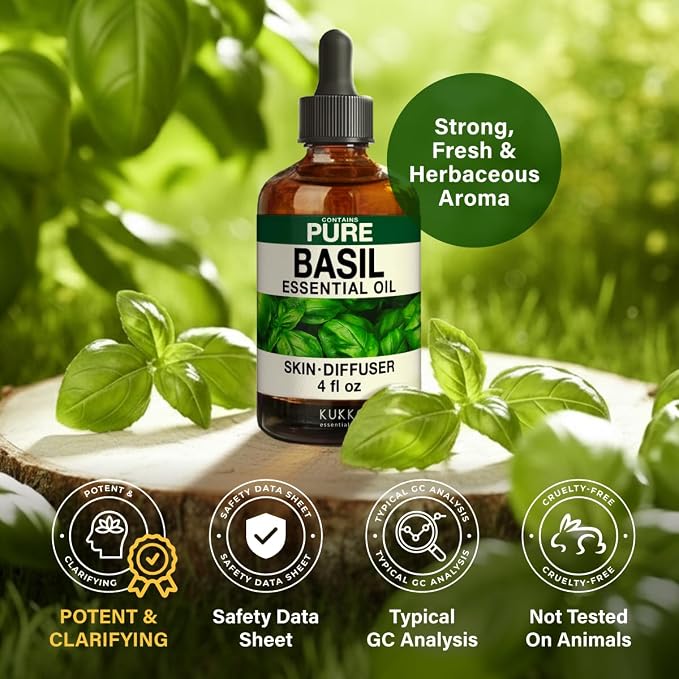 100% Pure Basil Oil - Image 6