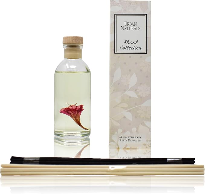 Urban Naturals Honeysuckle & Jasmine Reed Diffuser Oil Scented Sticks Set– - Image 3