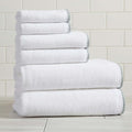 White/Green Bath Towel Set by GreatBayHome