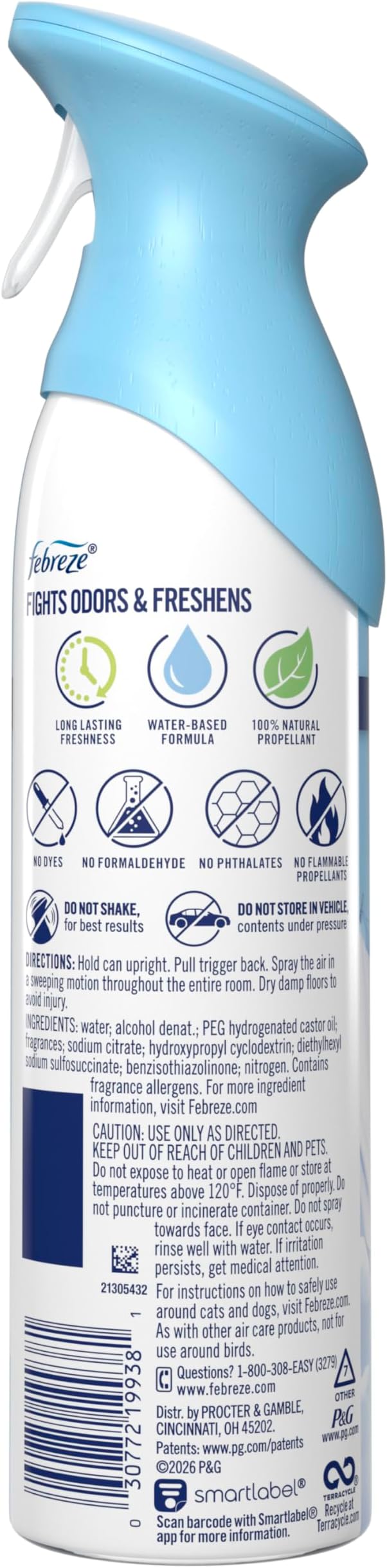 Febreze Air Mist, Air Freshener Spray, Odor Fighting Room Spray, Deodorizer - Image 13