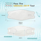 LEMENT KN95 Face Masks 50 Pack, Breathable Comfortable Disposable KN95 Mask - Image 5
