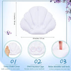 Jetec 2 Pcs Inflatable Bath Pillow - Image 3
