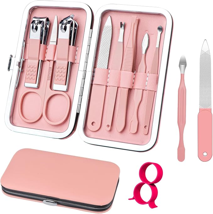 Manicure Set 8 in 1 Nail Clipper Set, Fingernail & Toenail Clippers, Manicure - Image 8