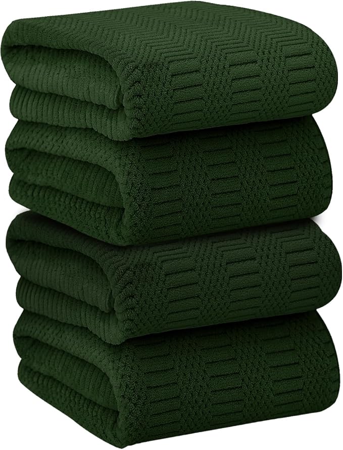 JML Microfiber Bath Towels Set of 4, Large Bathroom Towel by JML