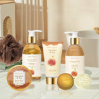 Christmas Gifts for Women Spa Baskets for Women Gift, Warm Caramel & Fig Bath - Image 3