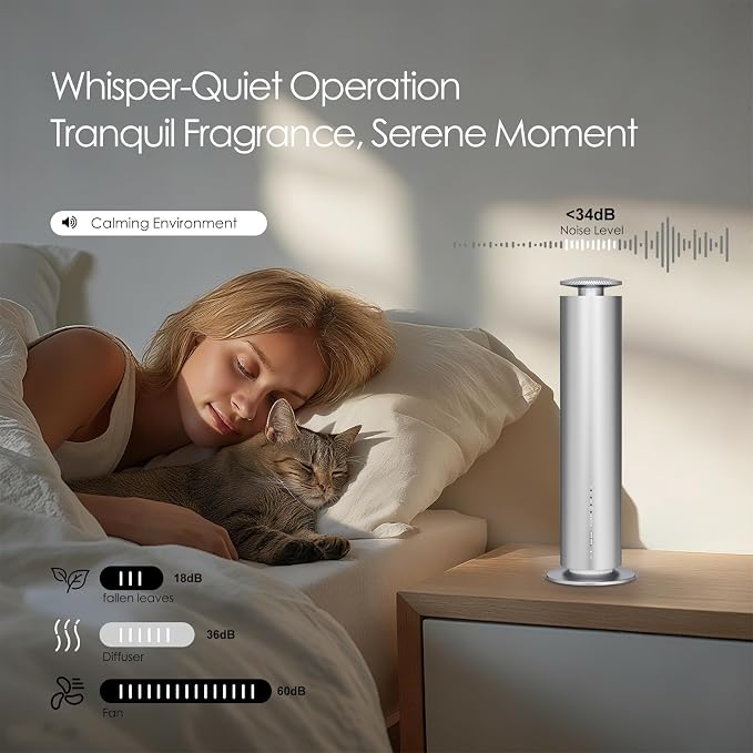 Waterless Essential Oil Diffuser, Long Lasting Aromatherapy Scent Diffuser - Image 3