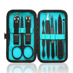 HANTEKAS Manicure Set 9 in 1 Stainless Steel, Nail Clippers Scissors Pedicure by HANTEKAS