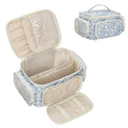 Makeup Bag with Multi-Pockets, Travel Cosmetic Bag with 2 Transparent Side - Image 9
