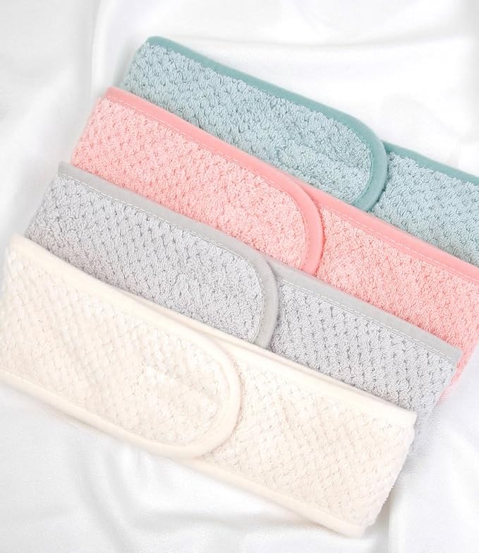 Huachi Skincare Headbands for Women Girls: Spa Headband for Washing Face Towel - Image 6