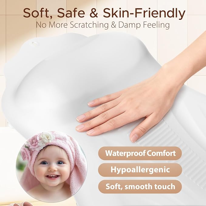 Bath Pillow for Tub, Adjustable Silicone Bathtub Pillows for Head and Neck - Image 5