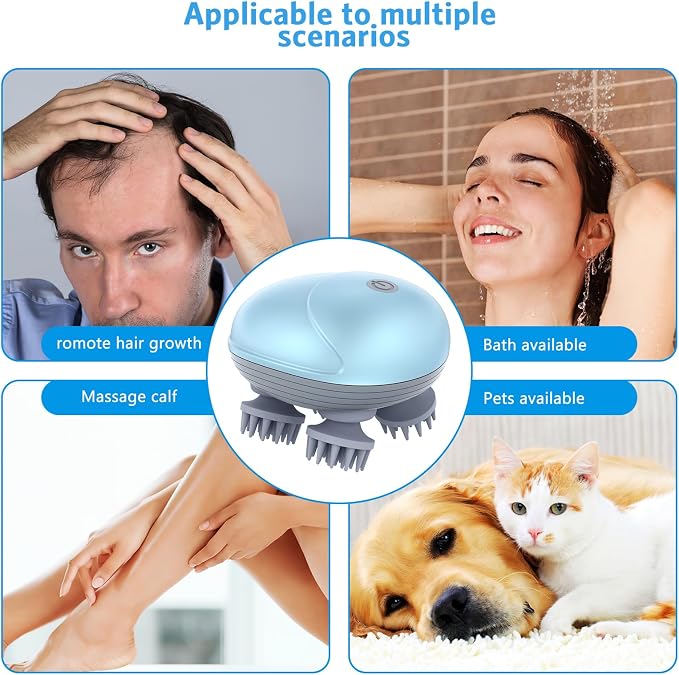 Upgraded Handheld Scalp Massager, Electric Scalp Massager, Scalp and Back - Image 2