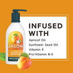 JASON Apricot and White Tea Glowing Body Wash, - Image 4