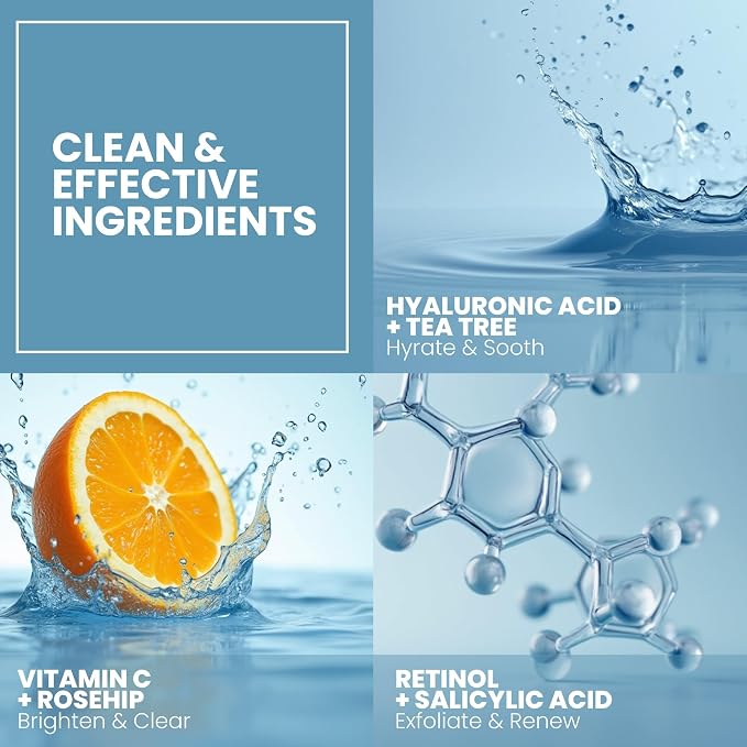 Vitamin C Serum for Face with Retinol & Salicylic Acid – Skin Clearing Acne - Image 6