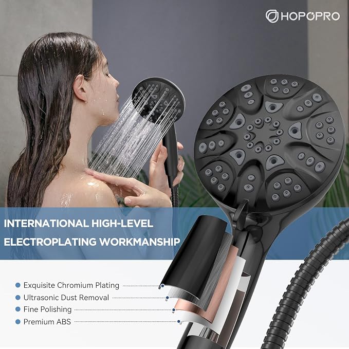 6-Mode High Pressure Handheld Shower Head Set, Consumer Reports Recommended - Image 2