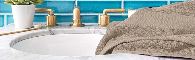 GLAMBURG Premium Cotton 4 Pack Bath Towel Set - Image 5