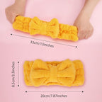 3 Pieces Wash Face Headband Makeup Spa Headband Towel Terry Hair Bands - Image 3