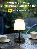 Kakanuo Black Cordless Shower Lamp Waterproof, Rechargeable Cordless Lamp - Image 5